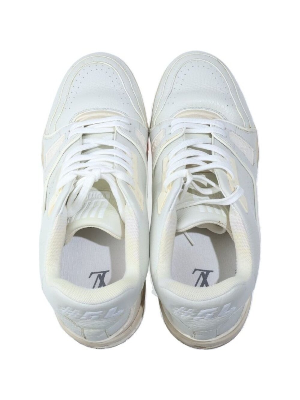 Louis Vuitton LV Trainers Leather Low Cut Sneakers White - Picture 4 of 6